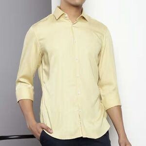 Calvin Klein Men's Yellow Dress Shirt! XXL/19 Neck